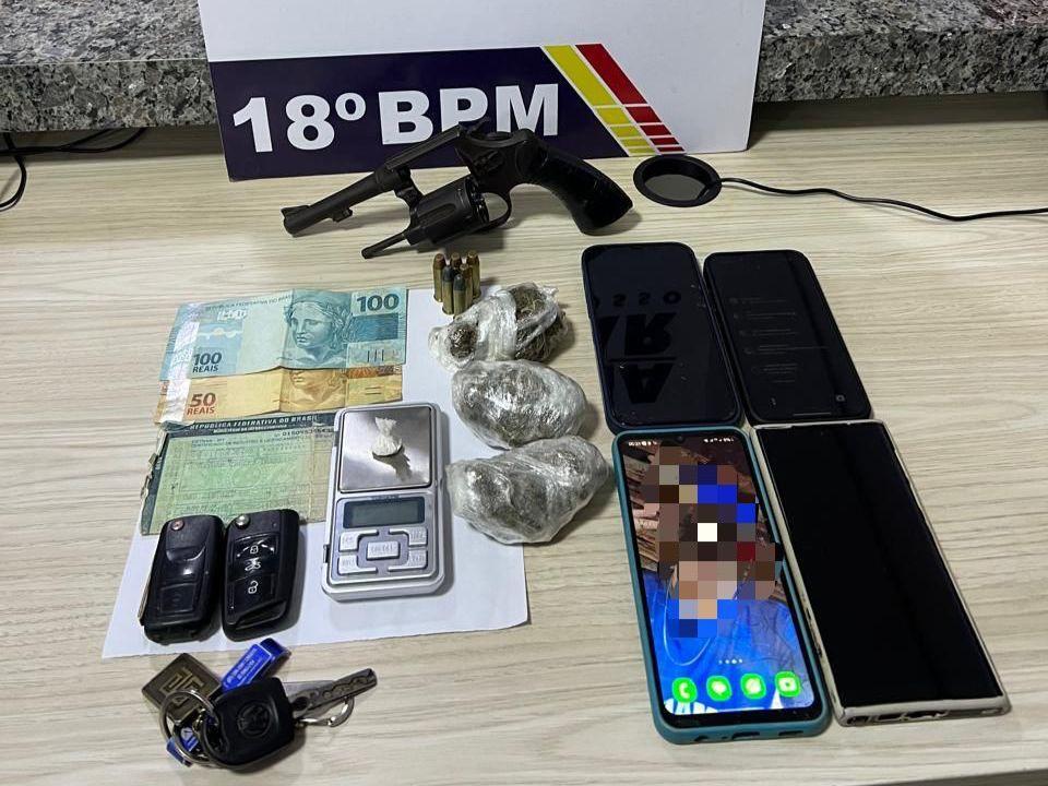 Quatro homens são presos com drogas e arma em Pontes e Lacerda