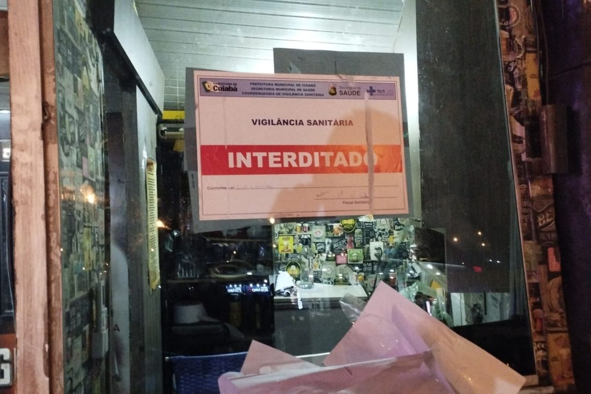 Restaurante é interditado pela 3ª vez após reabrir ilegalmente em MT