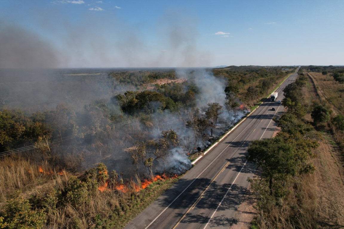 Seca severa e calor de 40°C elevam risco de incêndios em Mato Grosso