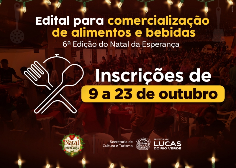 Seleção de empresas para praça de alimentação em Lucas do Rio Verde