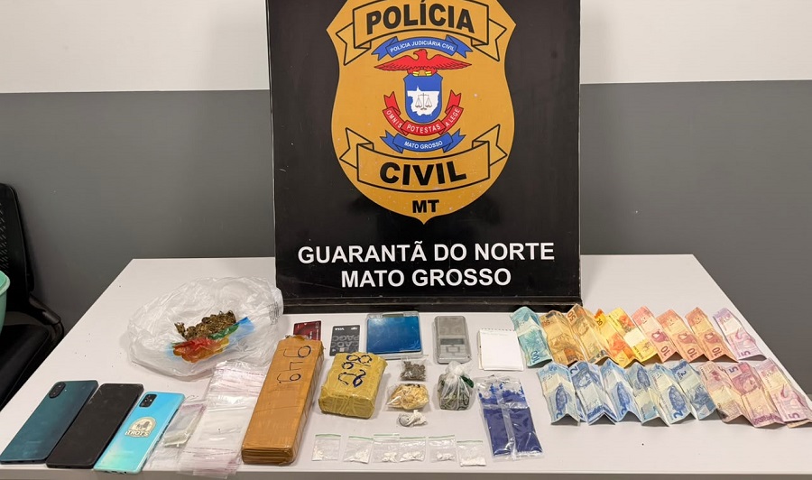 Suspeito de 23 anos é preso por tráfico em Guarantã do Norte
