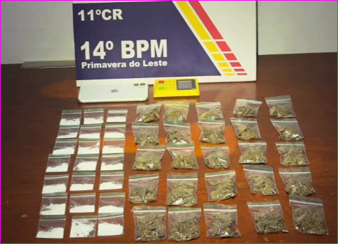 Suspeito foge e deixa drogas para trás em Primavera