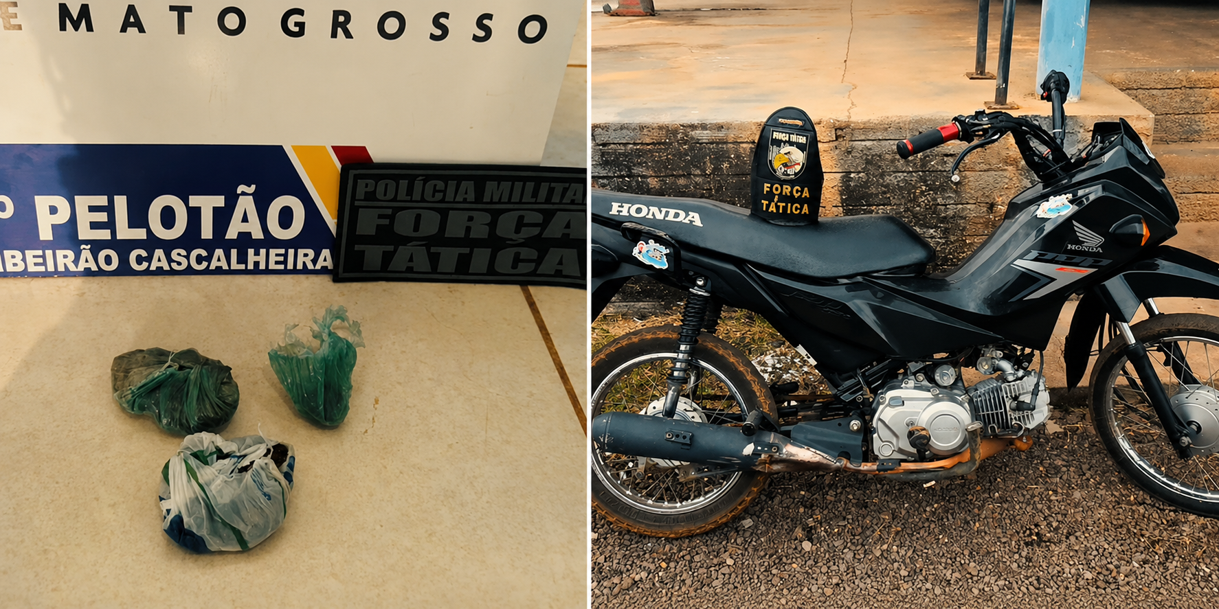 Suspeitos são presos com drogas durante operação em MT