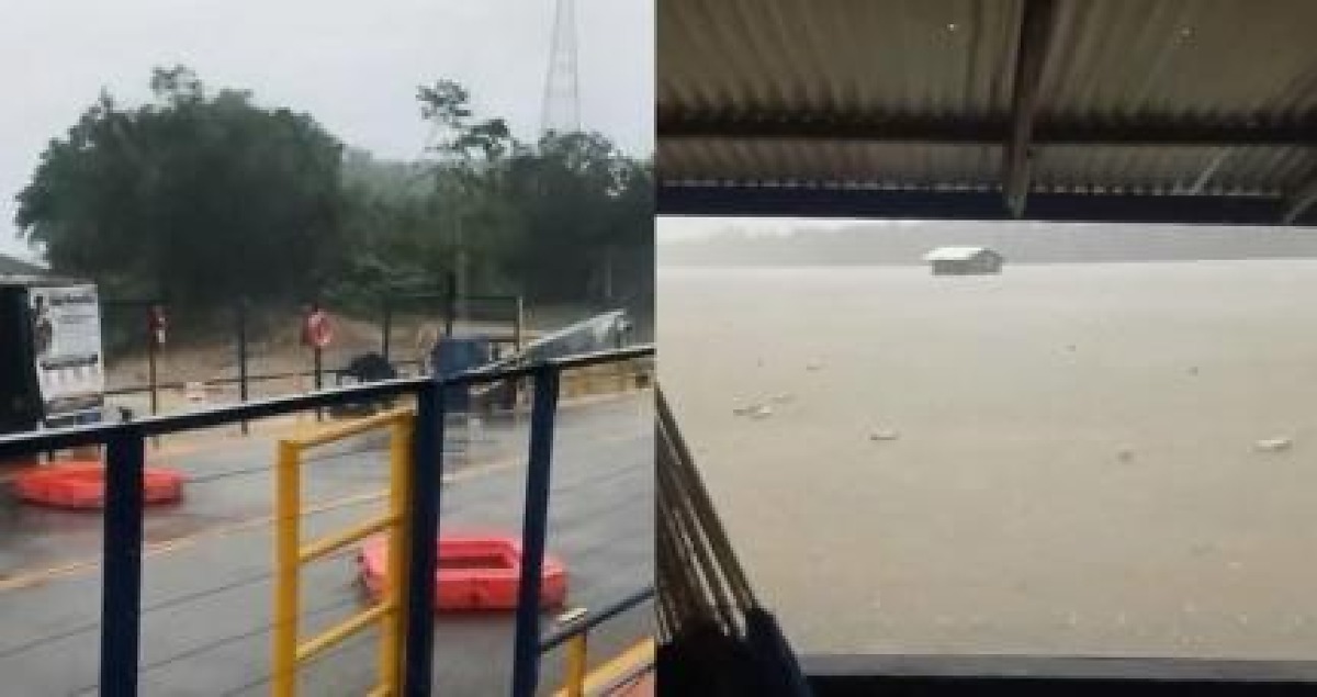 Temporal destrói casas e causa estragos em Paranaíta, MT