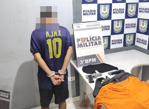 Tentativa de assalto a farmácia termina com prisão em Cuiabá MT