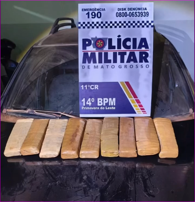 Maconha vinda do Paraguai é apreendida em Primavera