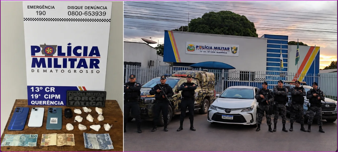 Tráfico de drogas leva quatro à prisão em Querência
