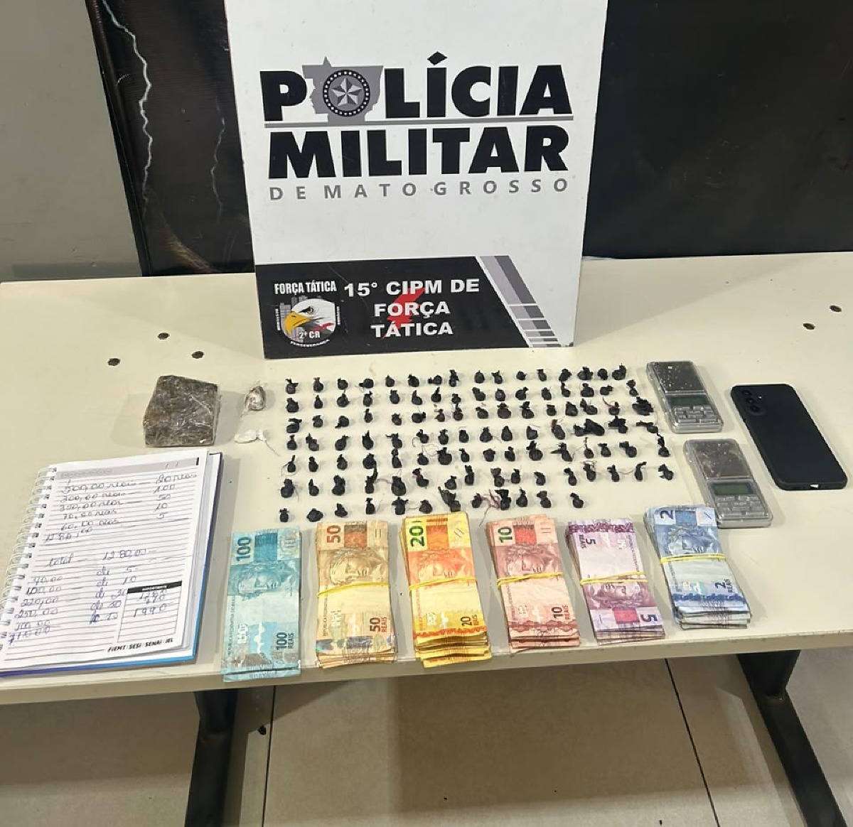 Tráfico de drogas resulta em prisão e apreensão em Várzea Grande, MT