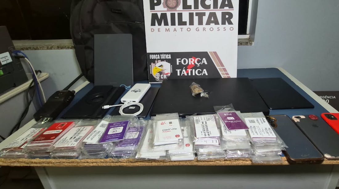 Trio é preso em Sinop após arrombar carro e furtar eletrônicos